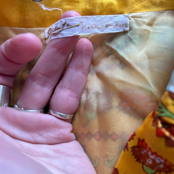 Vintage silk boho chic blouse - Picture 8 of 10